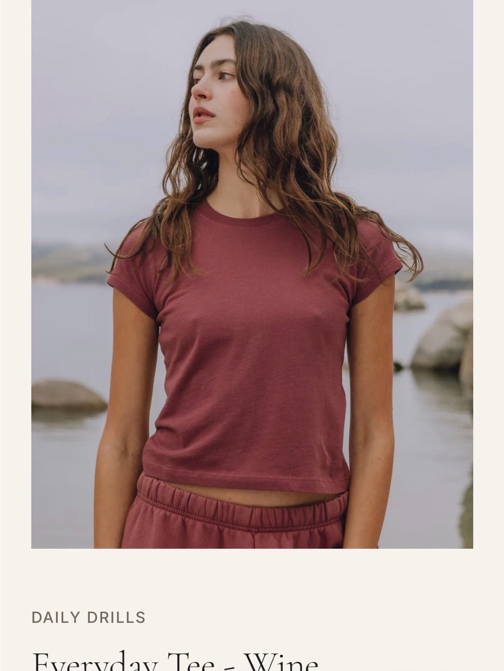 Daily Drills Women's Everyday Tee in Wine